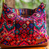 SMALL PENELOPE BAG - OOAK HUIPIL - CAFE - NO. 200380