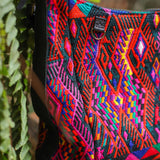SMALL PENELOPE BAG - OOAK HUIPIL - BLACK - NO. 200390
