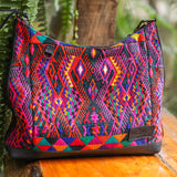 SMALL PENELOPE BAG - OOAK HUIPIL - BLACK - NO. 200390
