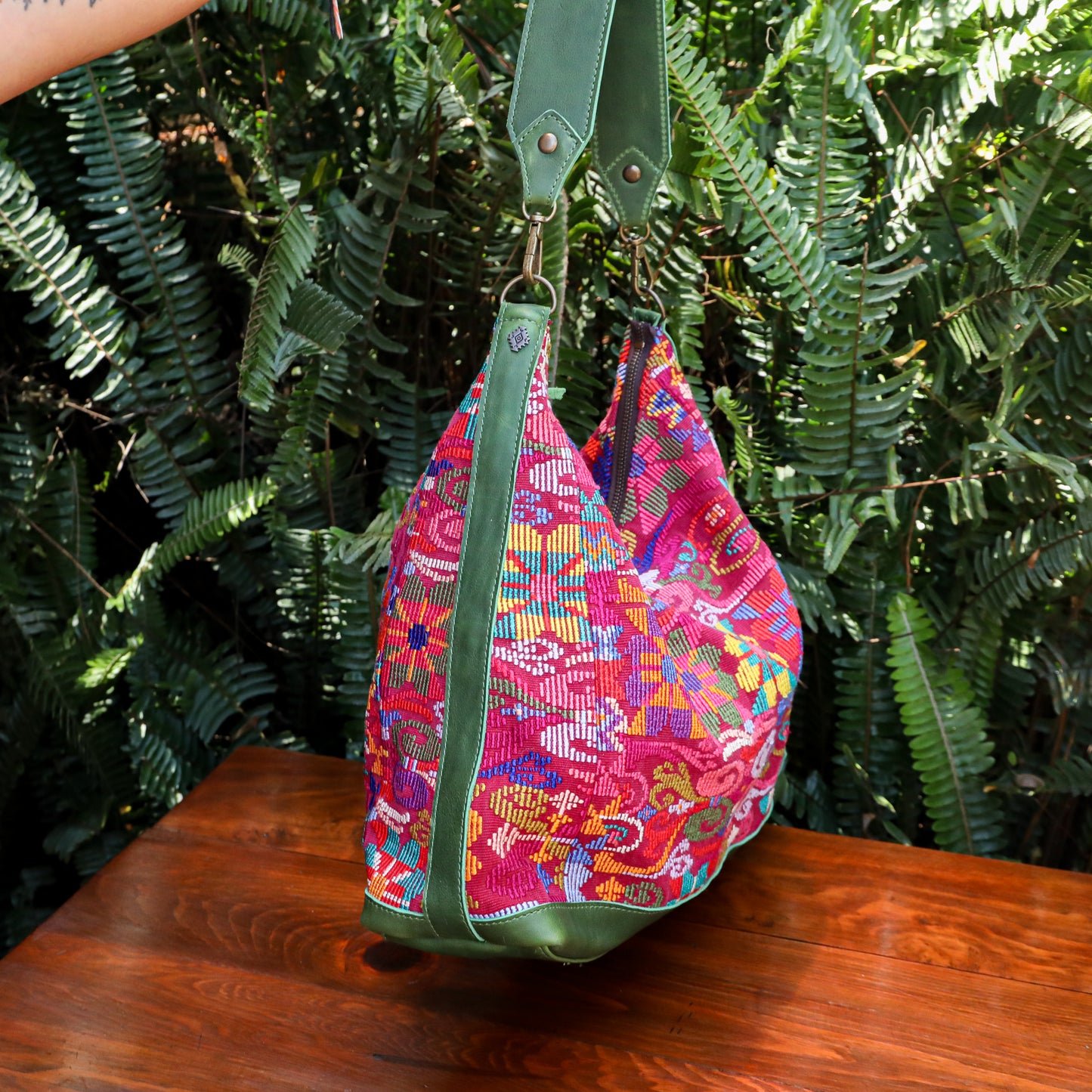 PENELOPE BAG - OOAK HUIPIL - EMERALD - NO. 200728