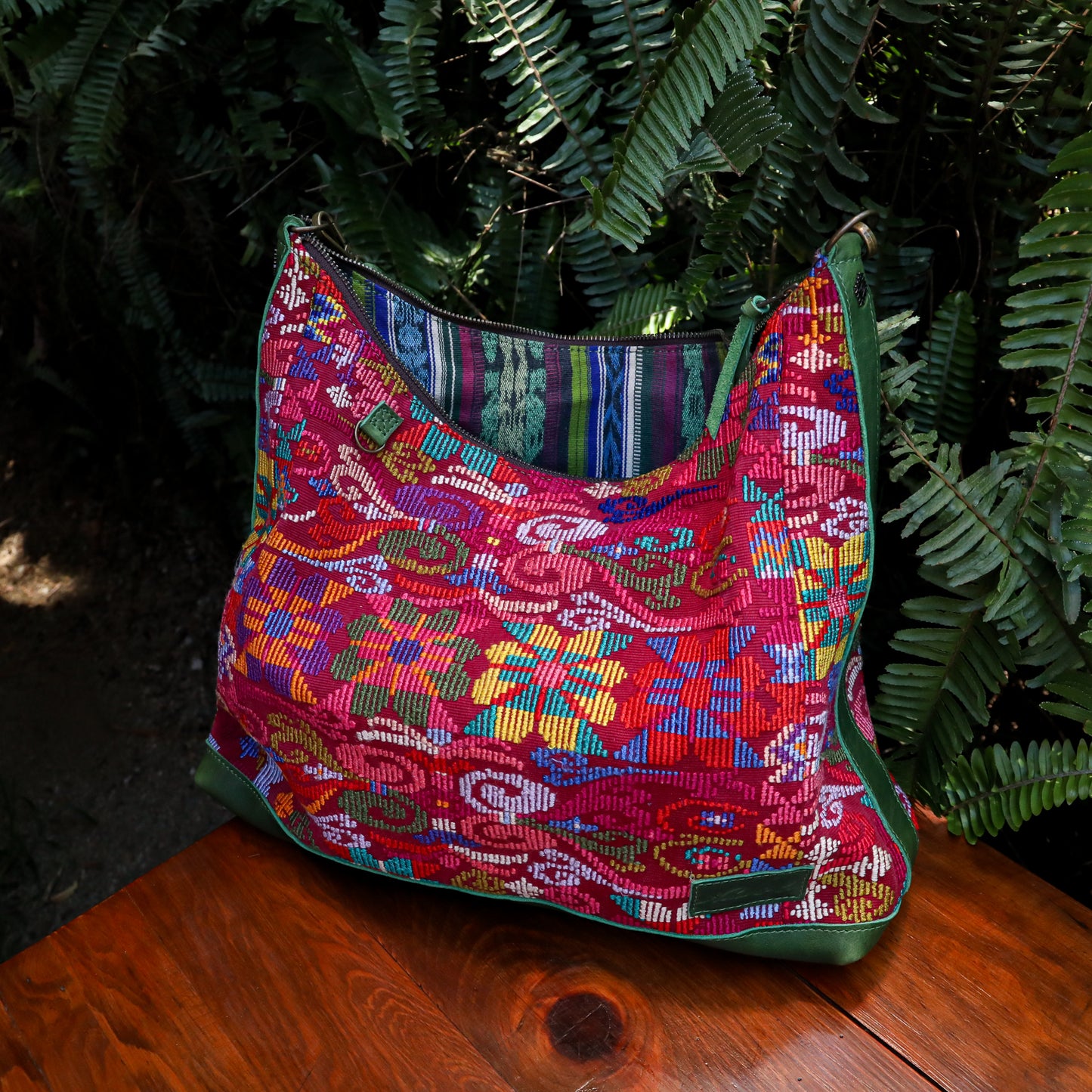 PENELOPE BAG - OOAK HUIPIL - EMERALD - NO. 200728
