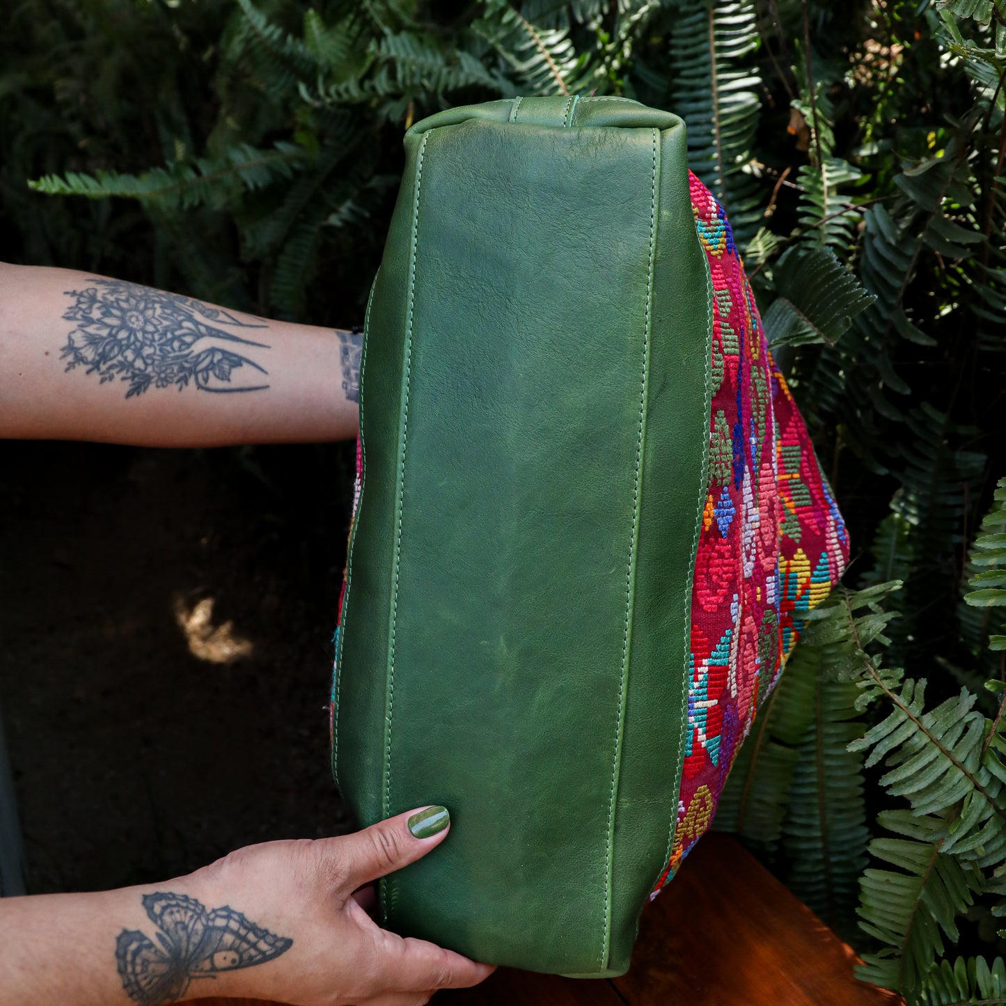 PENELOPE BAG - OOAK HUIPIL - EMERALD - NO. 200728