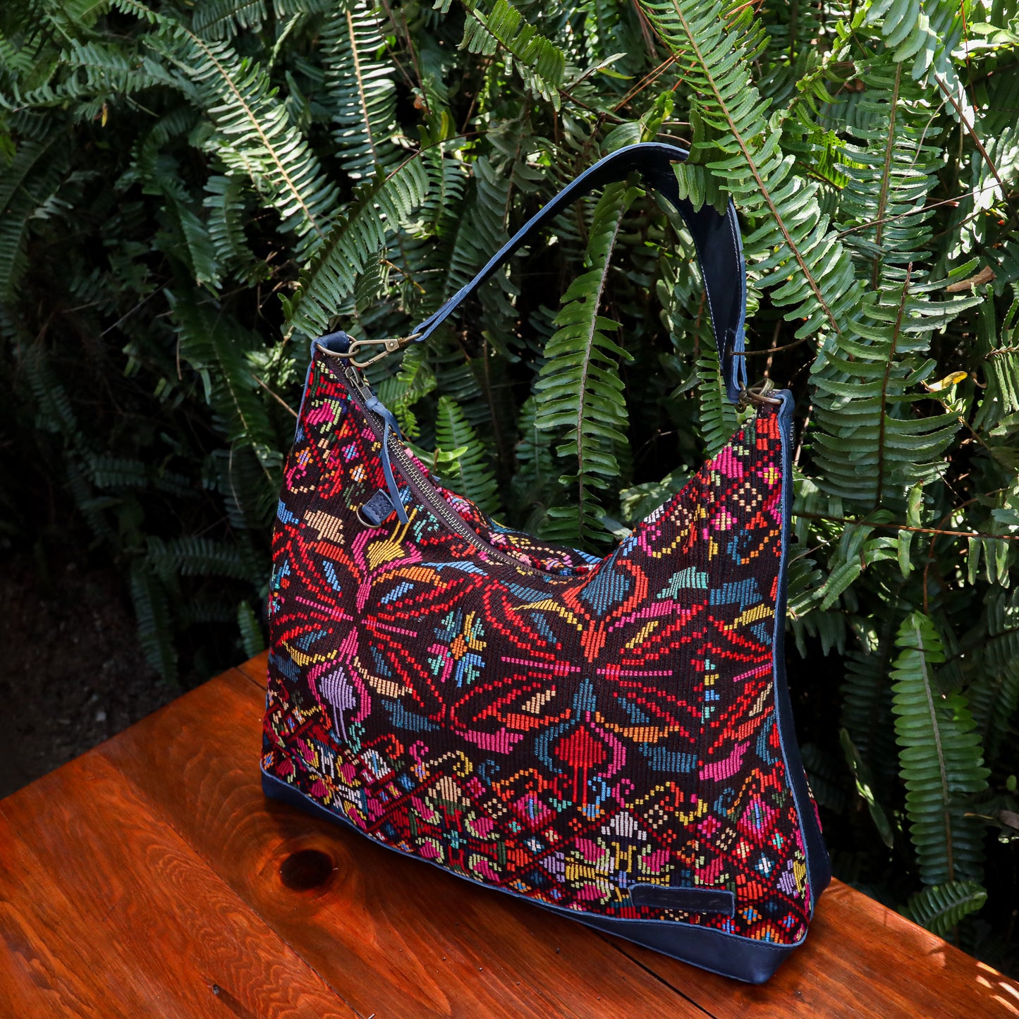 PENELOPE BAG - OOAK HUIPIL - NAVY - NO. 200732