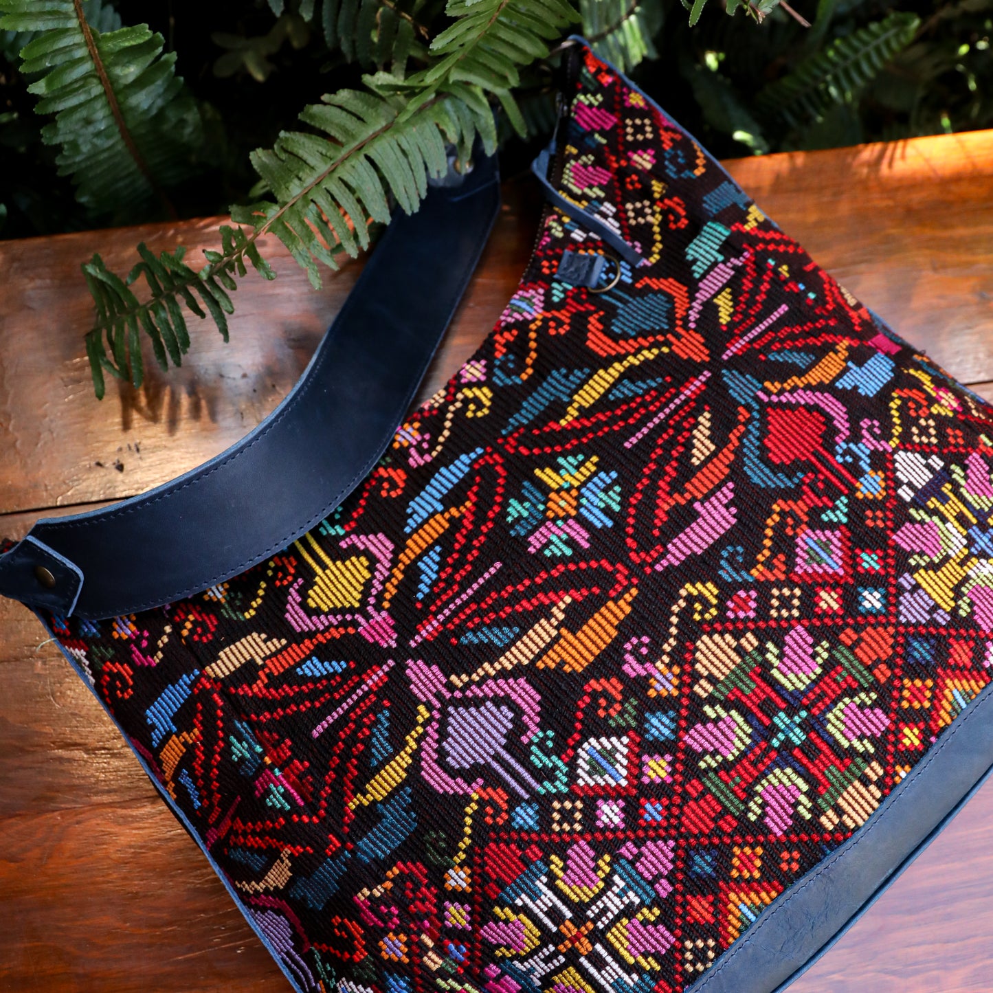 PENELOPE BAG - OOAK HUIPIL - NAVY - NO. 200732