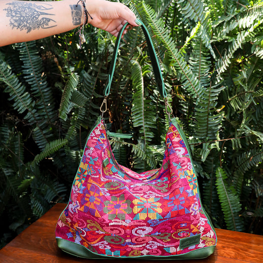 PENELOPE BAG - OOAK HUIPIL - EMERALD - NO. 200728