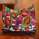 SMALL PENELOPE BAG - OOAK HUIPIL - VINO TINTO - NO. 202499
