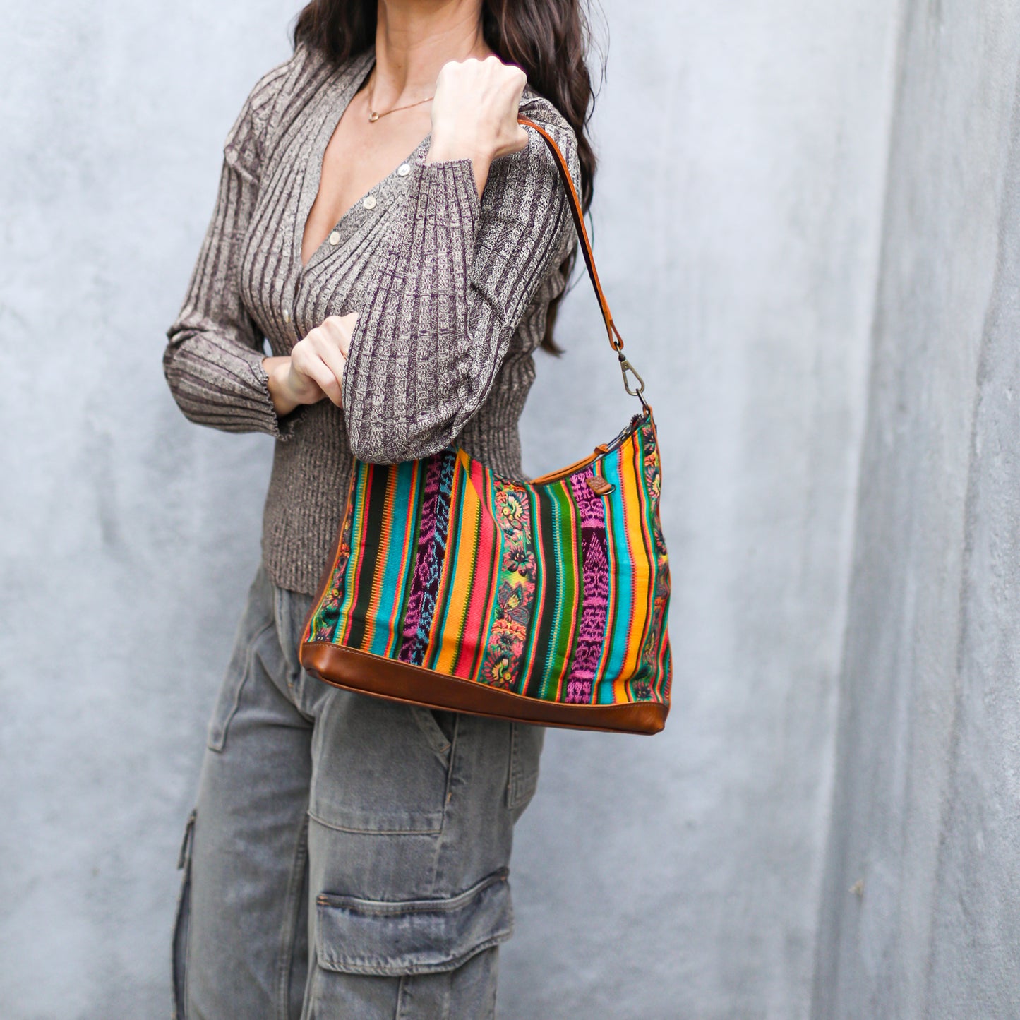 SMALL PENELOPE BAG - CORTE - CAFE - NO. 18787