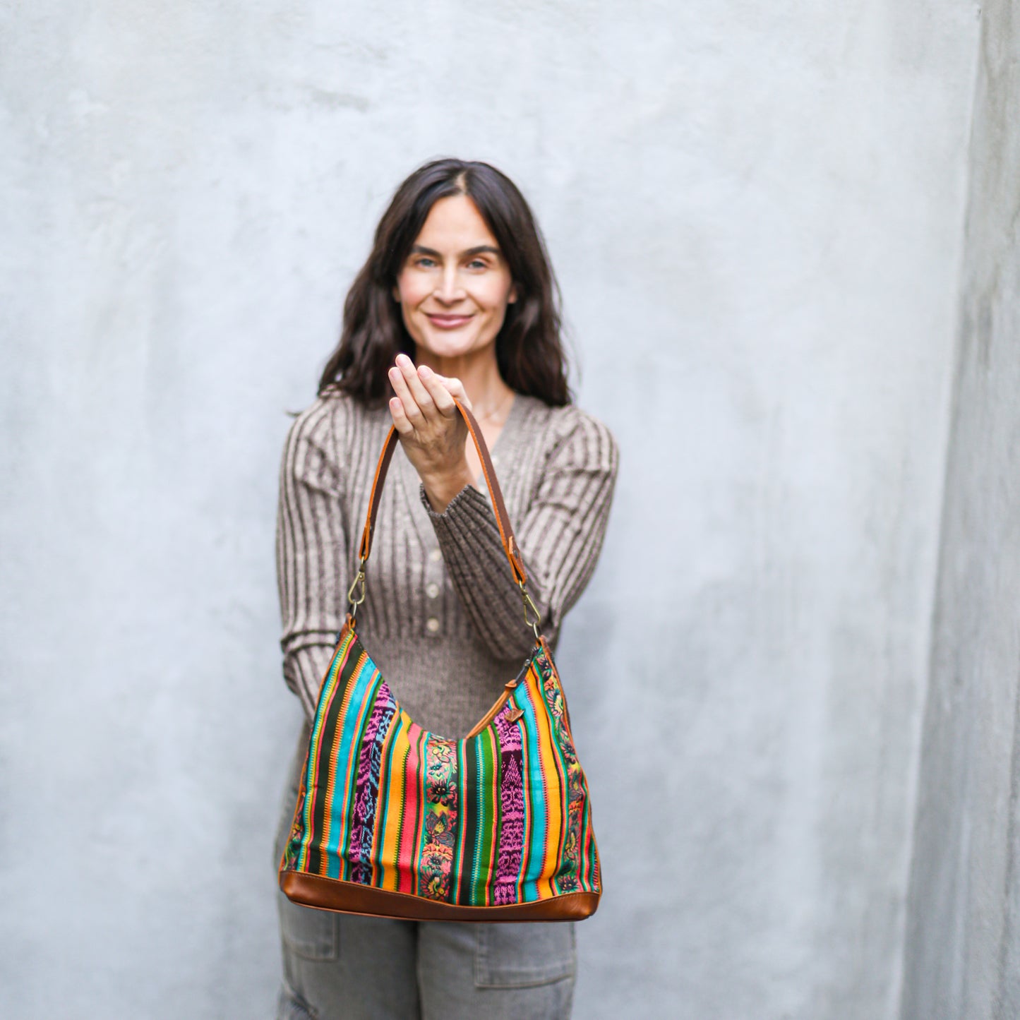SMALL PENELOPE BAG - CORTE - CAFE - NO. 18787