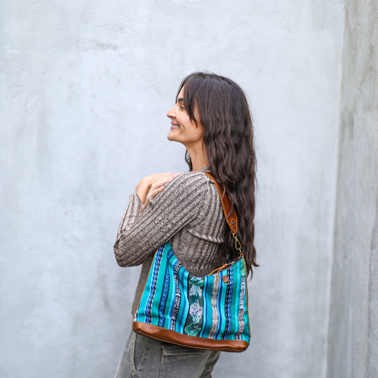 SMALL PENELOPE BAG - CORTE - CAFE - NO. 18789