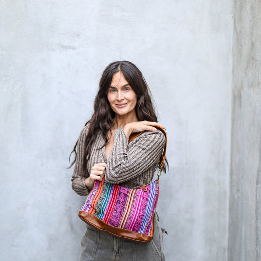 SMALL PENELOPE BAG - CORTE - CAFE - NO. 18790