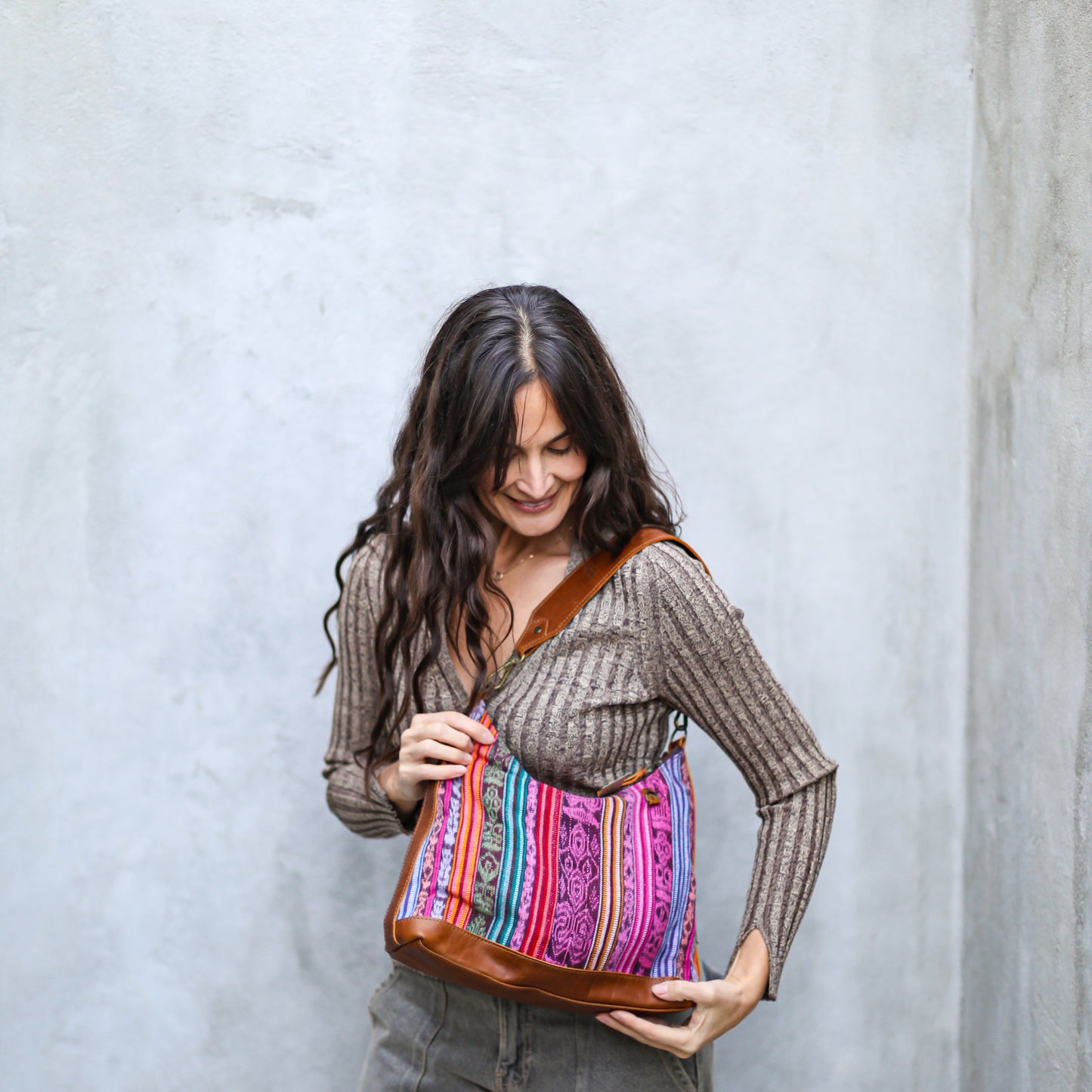 SMALL PENELOPE BAG - CORTE - CAFE - NO. 18790