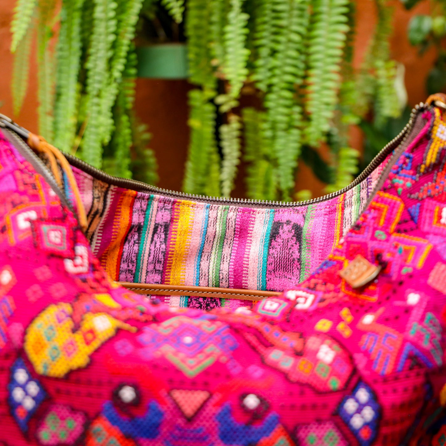 PENELOPE BAG - OOAK HUIPIL - CAFE - NO. 201448