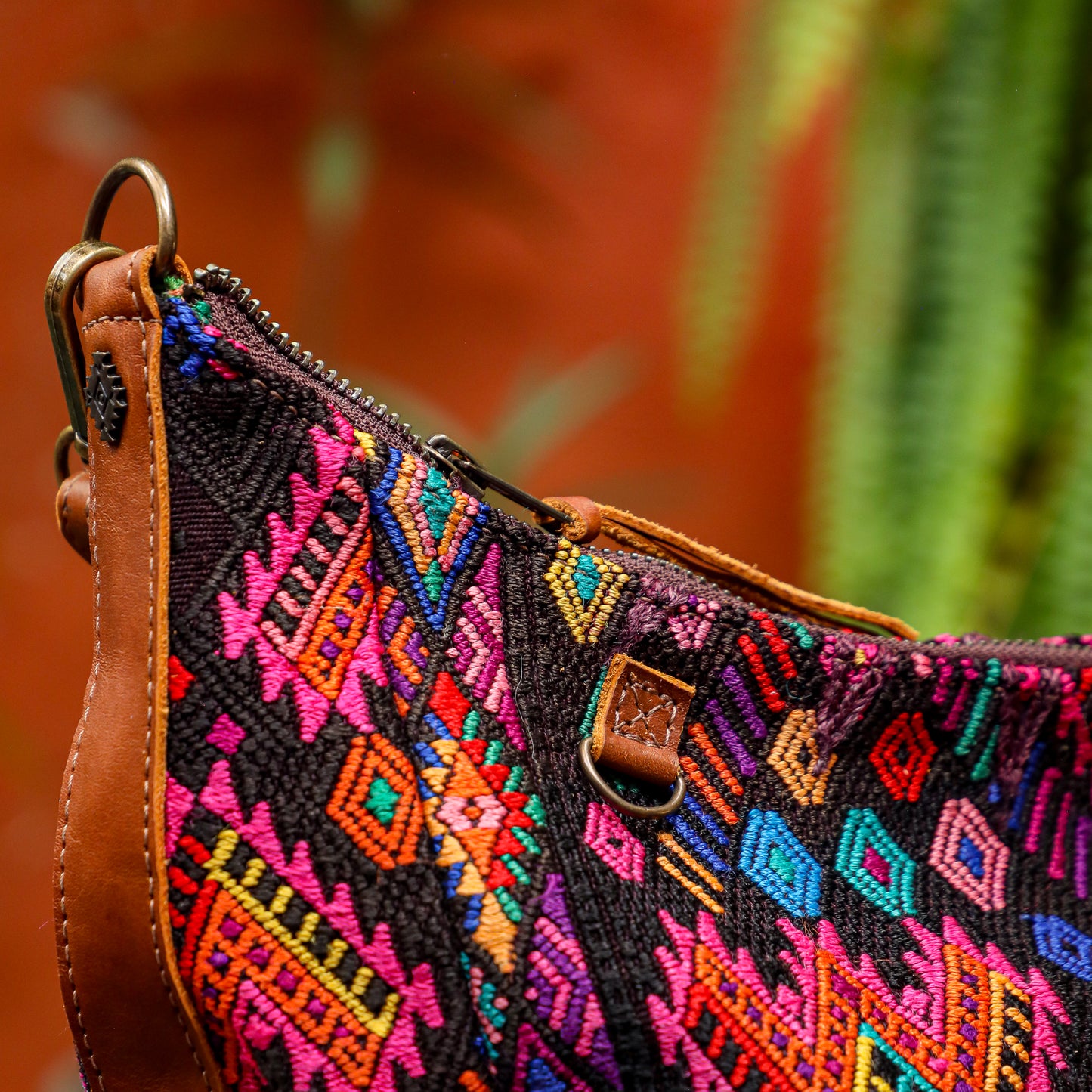 PENELOPE BAG - OOAK HUIPIL - CAFE - NO. 201447