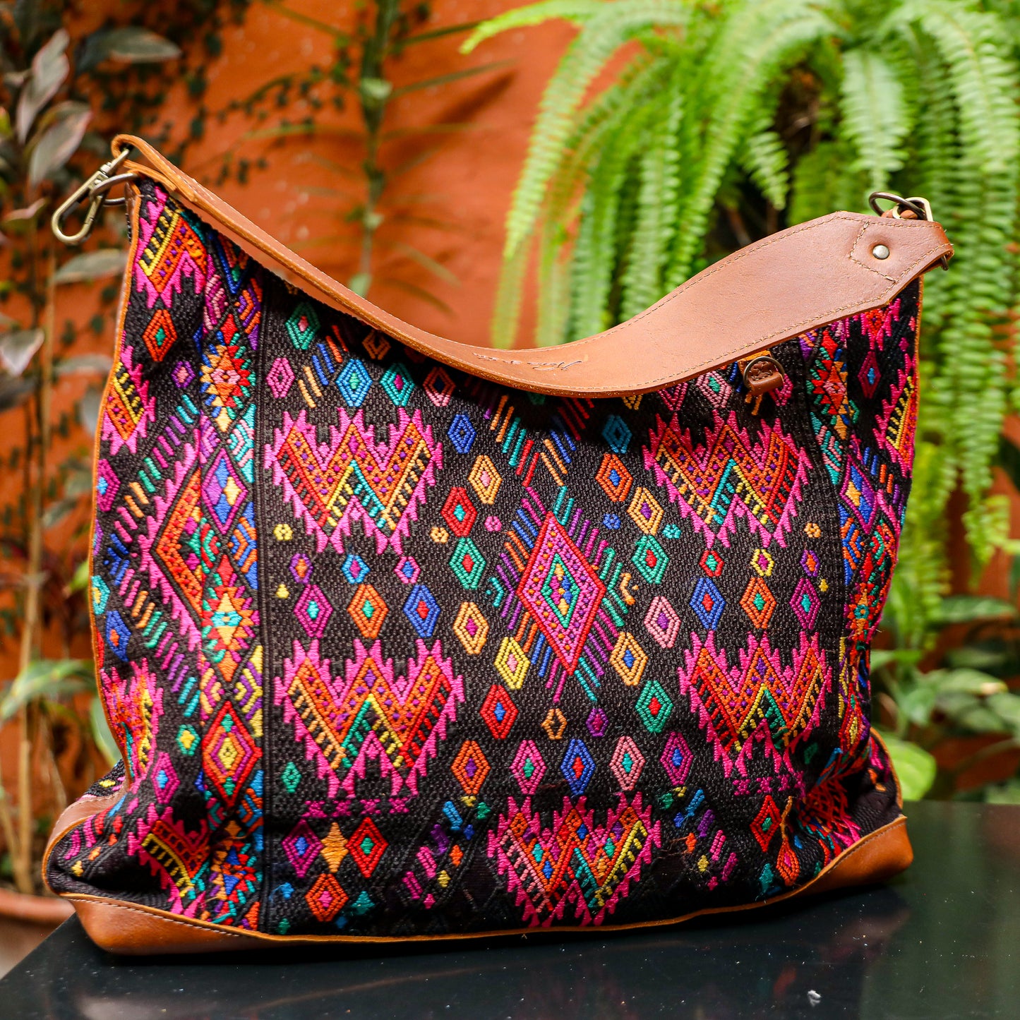 PENELOPE BAG - OOAK HUIPIL - CAFE - NO. 201447