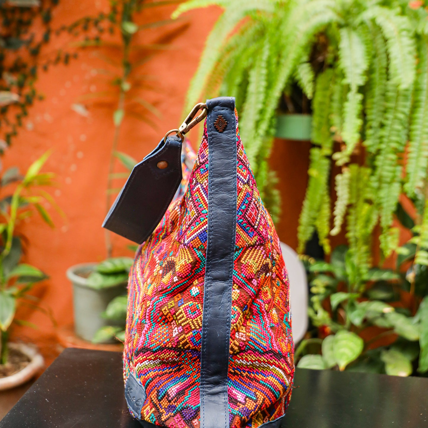 PENELOPE BAG - OOAK HUIPIL - NAVY - NO. 201507