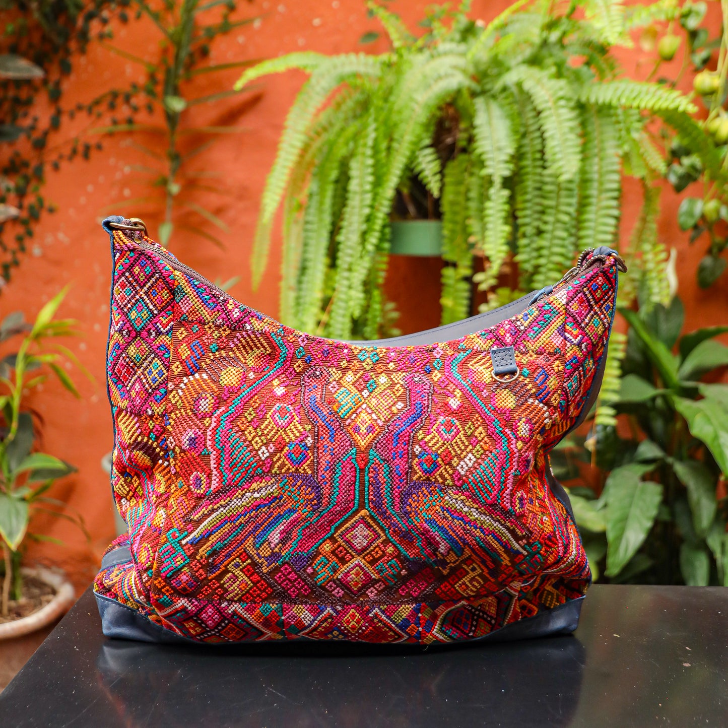 PENELOPE BAG - OOAK HUIPIL - NAVY - NO. 201507