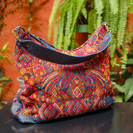 PENELOPE BAG - OOAK HUIPIL - NAVY - NO. 201507
