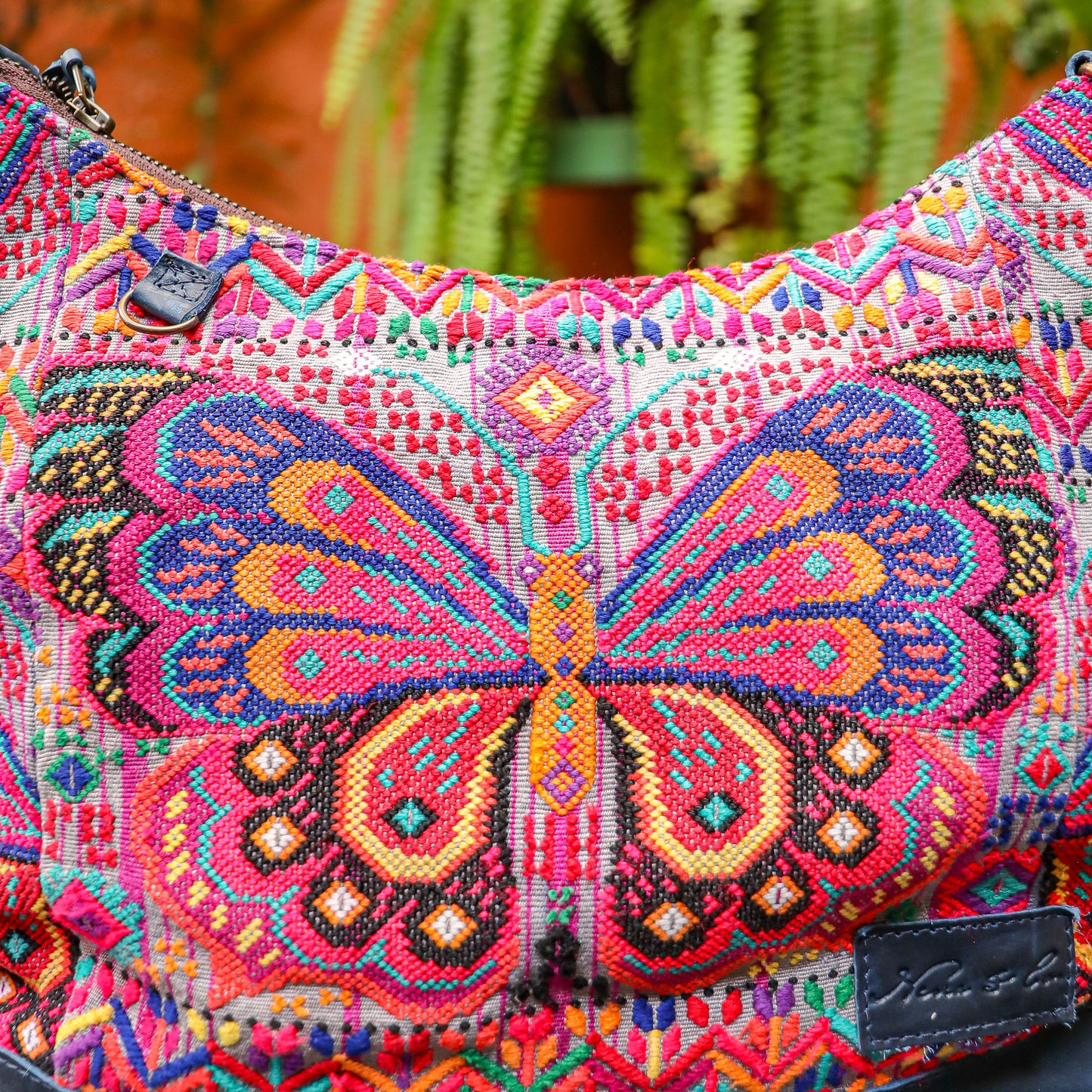 SMALL PENELOPE BAG - OOAK HUIPIL - NAVY - NO. 201516