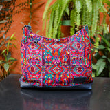SMALL PENELOPE BAG - OOAK HUIPIL - NAVY - NO. 201517