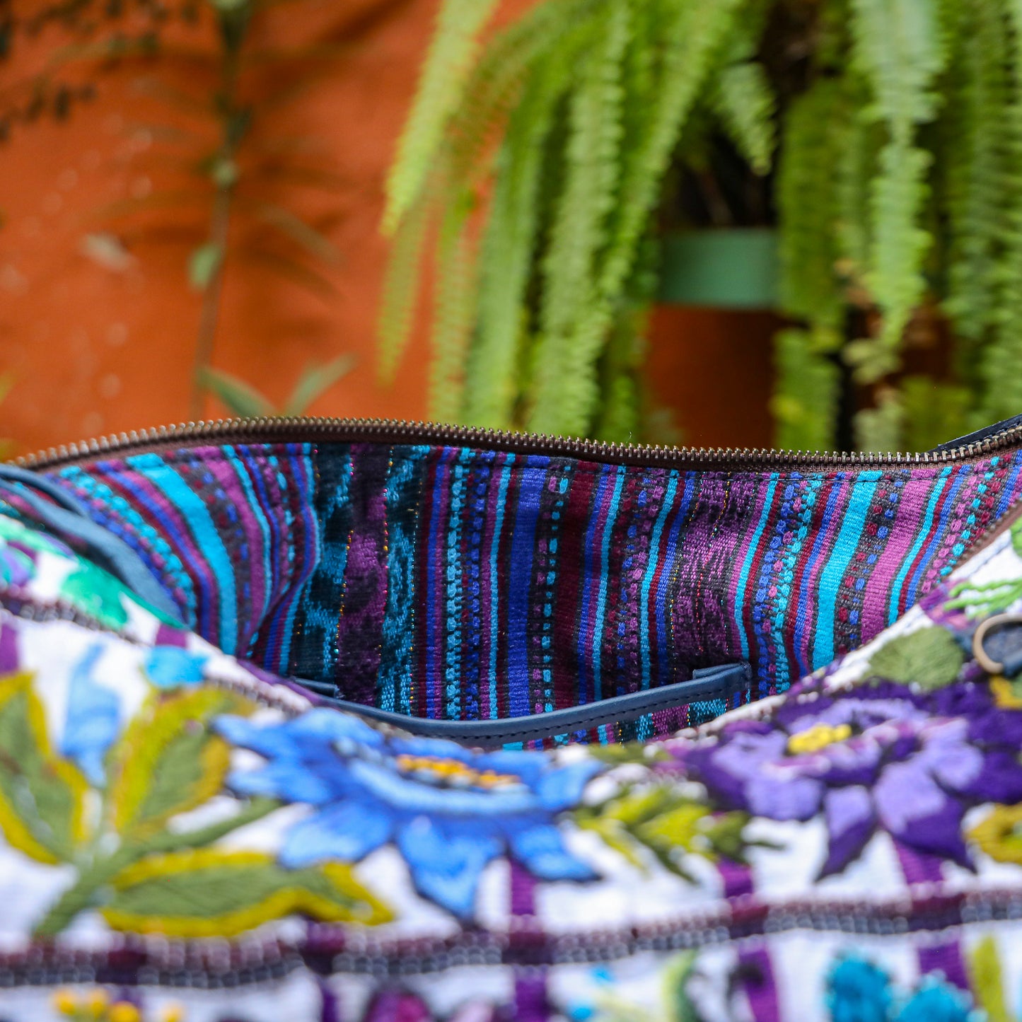 PENELOPE BAG - OOAK HUIPIL - NAVY - NO. 201506
