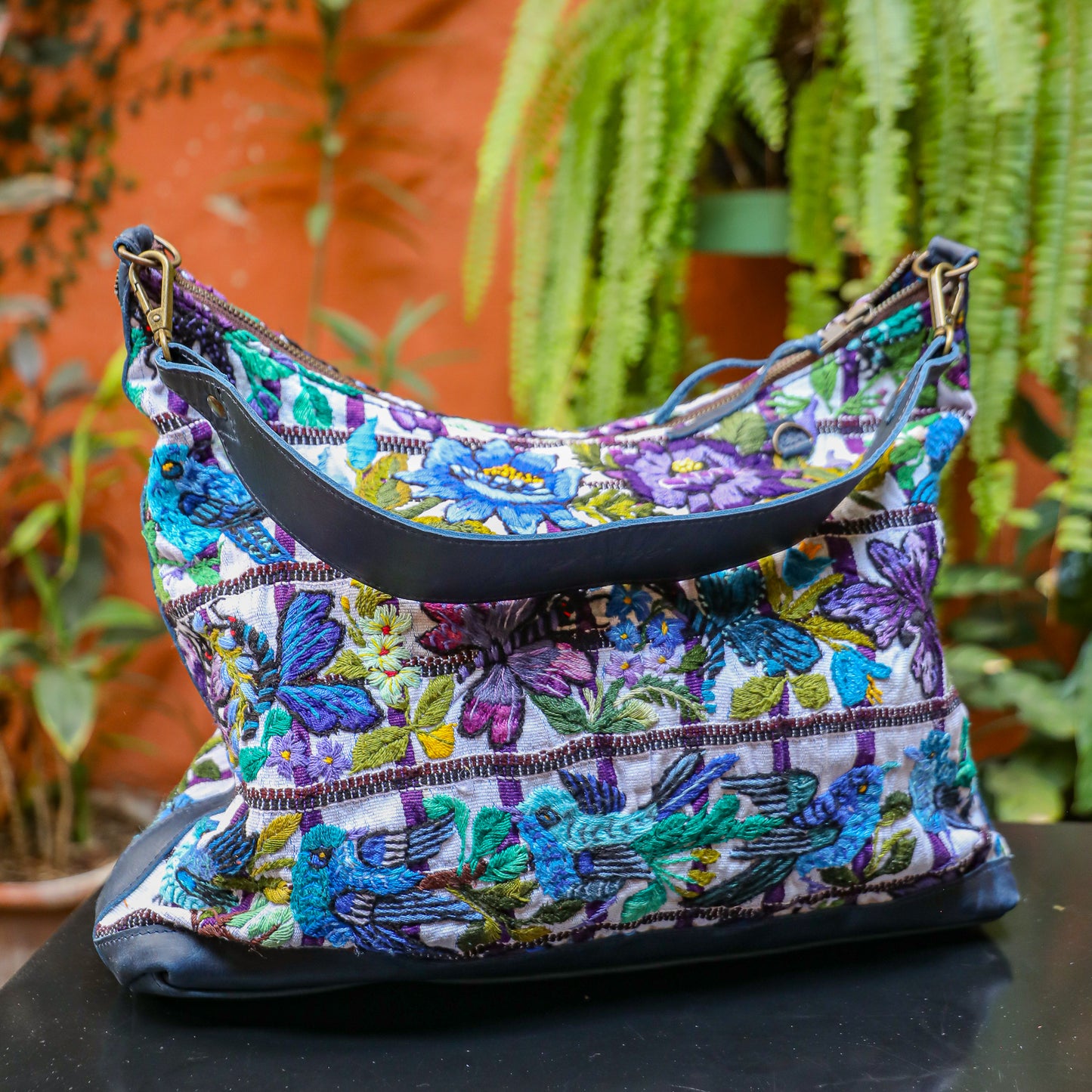 PENELOPE BAG - OOAK HUIPIL - NAVY - NO. 201506
