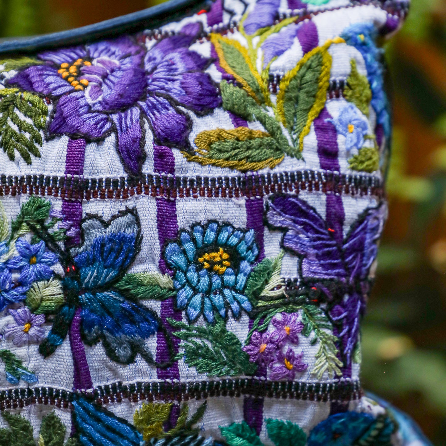 PENELOPE BAG - OOAK HUIPIL - NAVY - NO. 201506