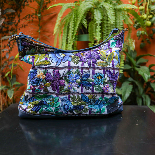 PENELOPE BAG - OOAK HUIPIL - NAVY - NO. 201506