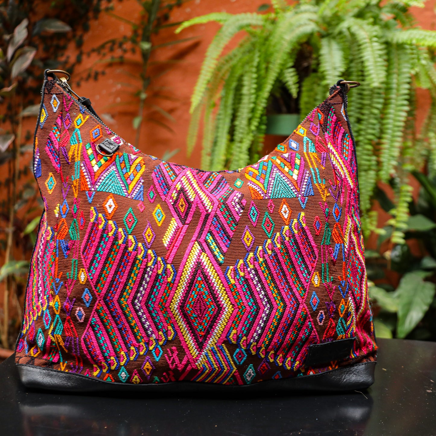 PENELOPE BAG - OOAK HUIPIL - BLACK - NO. 201456