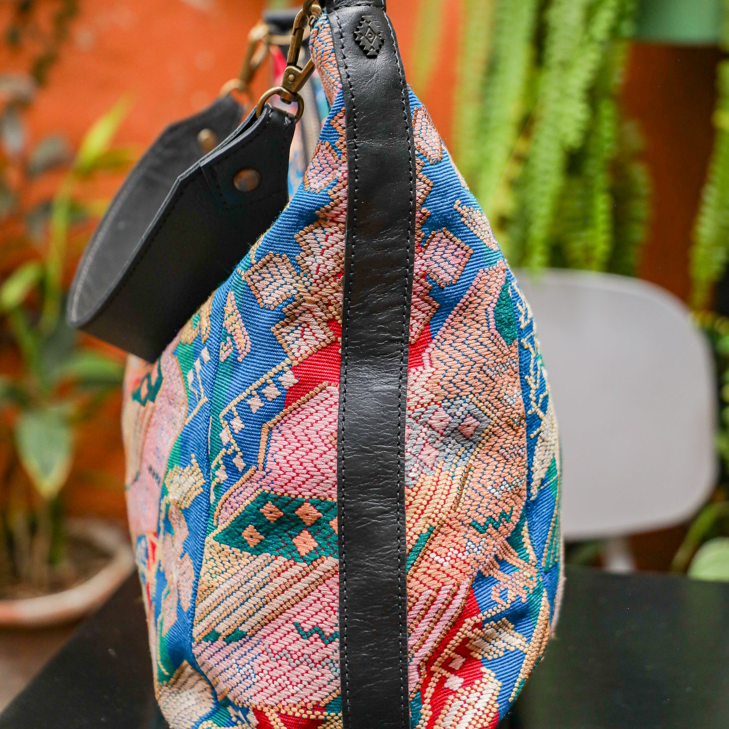 PENELOPE BAG - OOAK HUIPIL - BLACK - NO. 201458