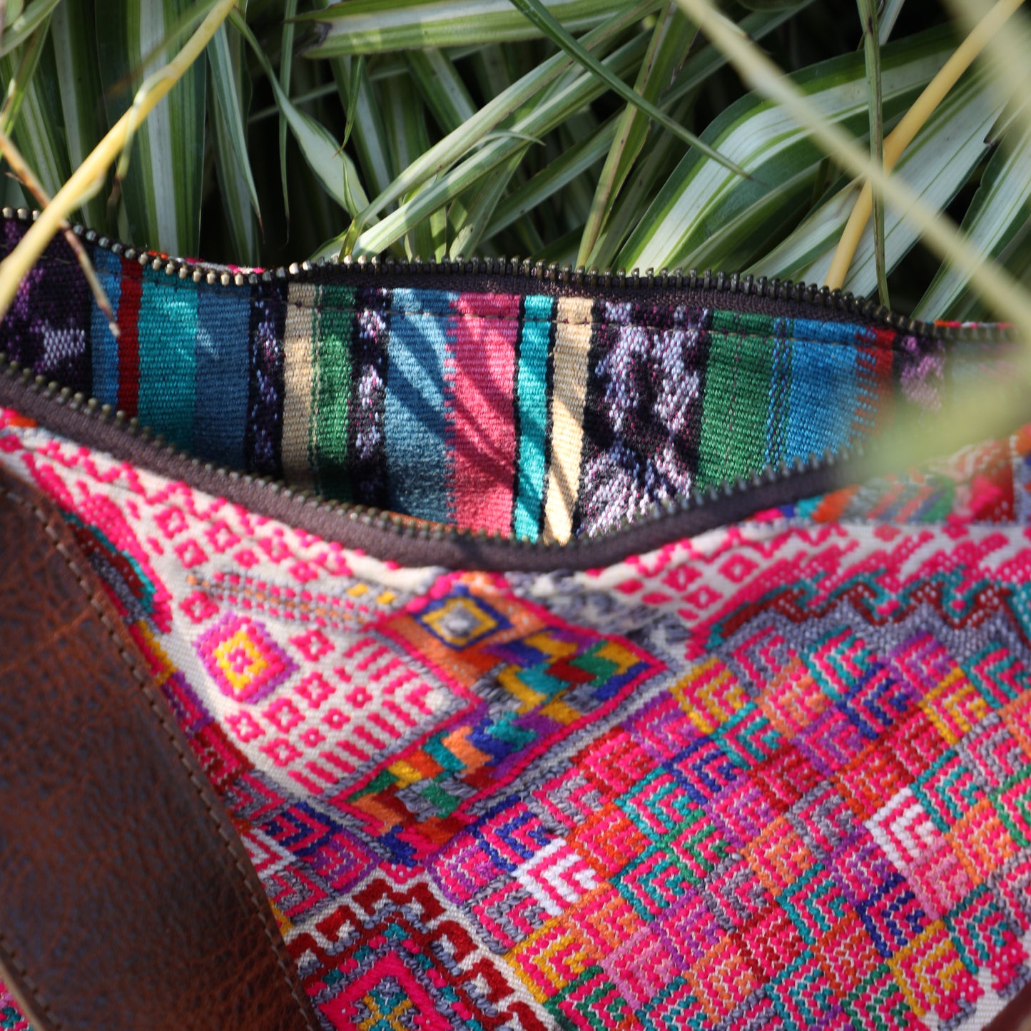 SMALL PENELOPE BAG - OOAK HUIPIL - HONEY - NO. 200744