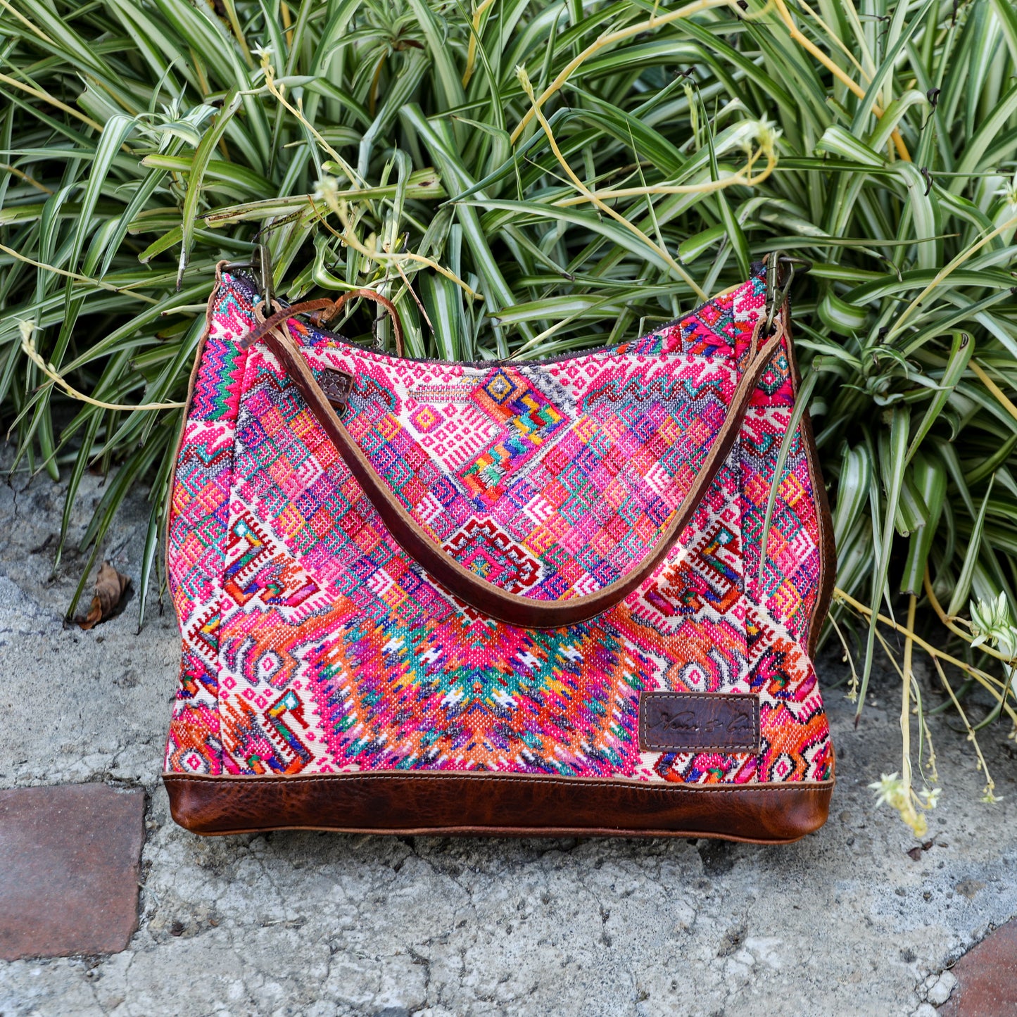 SMALL PENELOPE BAG - OOAK HUIPIL - HONEY - NO. 200744