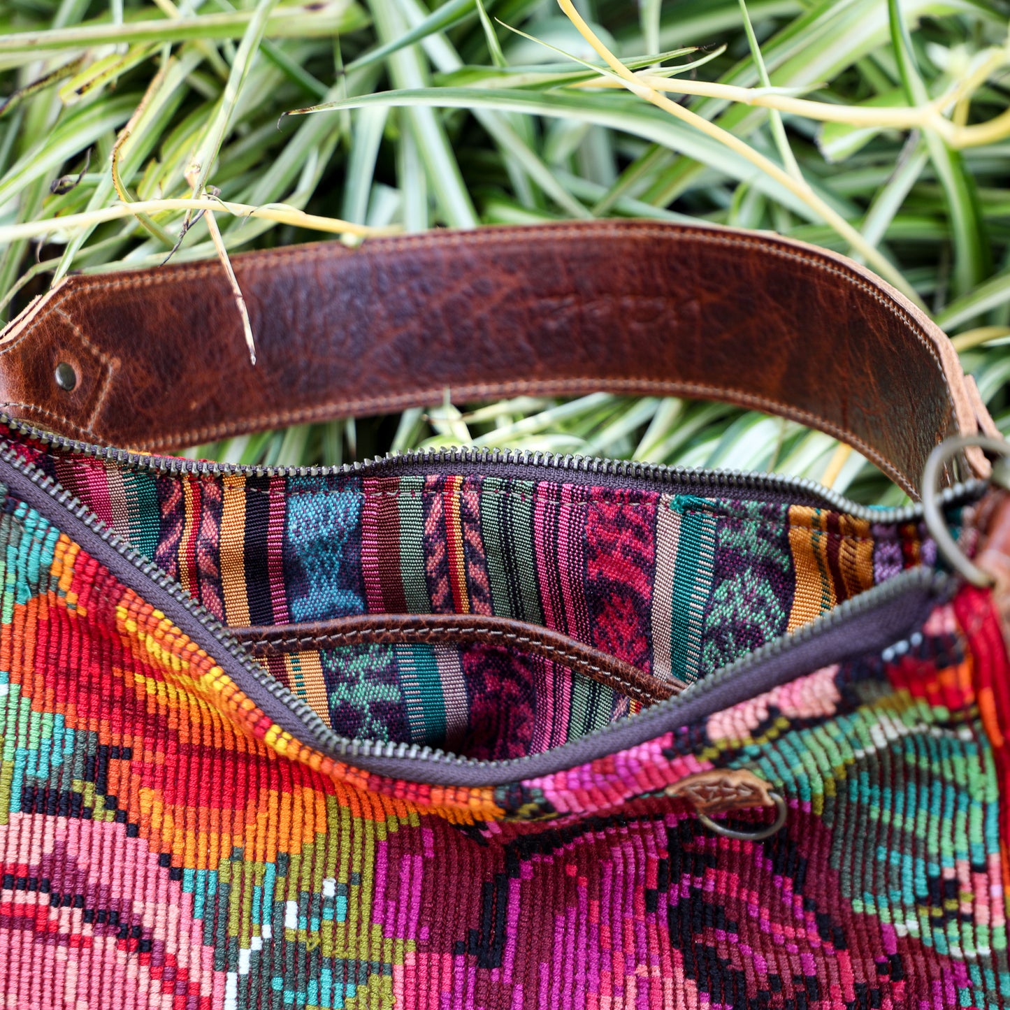 SMALL PENELOPE BAG - OOAK HUIPIL - HONEY - NO. 200745