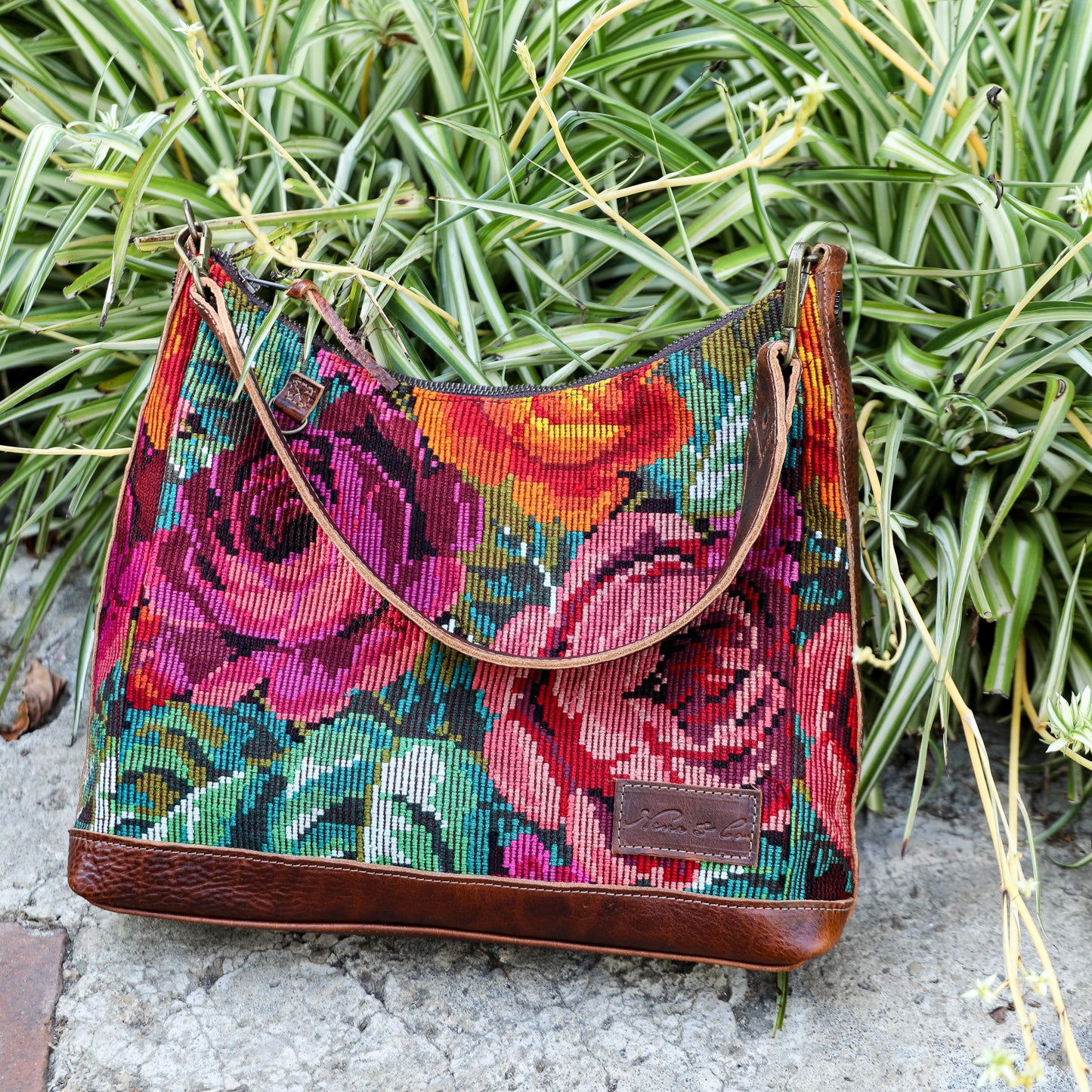 SMALL PENELOPE BAG - OOAK HUIPIL - HONEY - NO. 200745