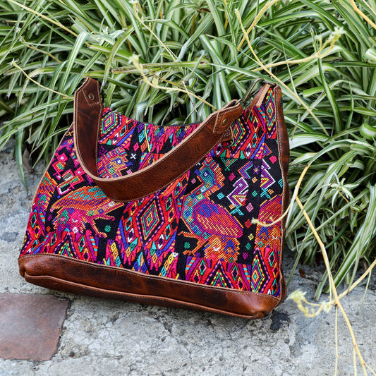 SMALL PENELOPE BAG - OOAK HUIPIL - HONEY - NO. 200743