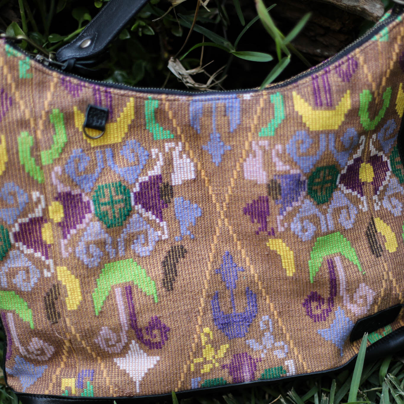 PENELOPE BAG - OOAK HUIPIL - BLACK - NO. 18658