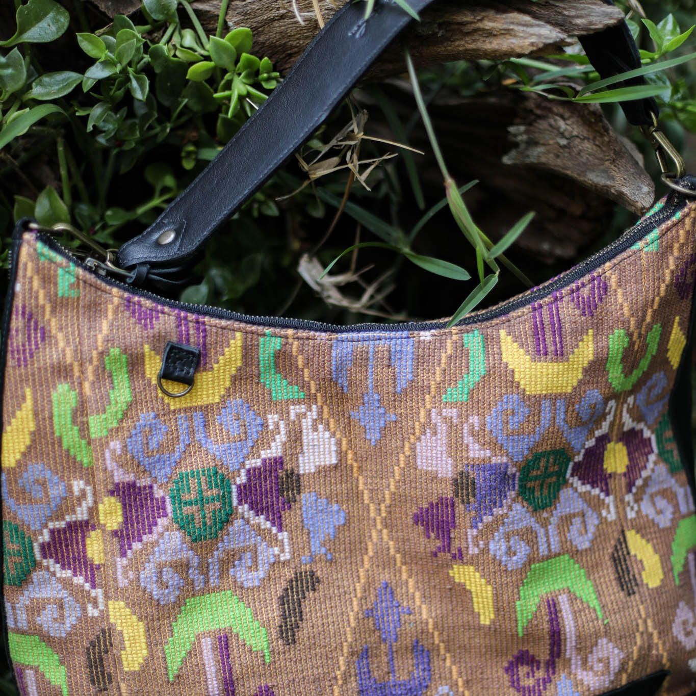 PENELOPE BAG - OOAK HUIPIL - BLACK - NO. 18658