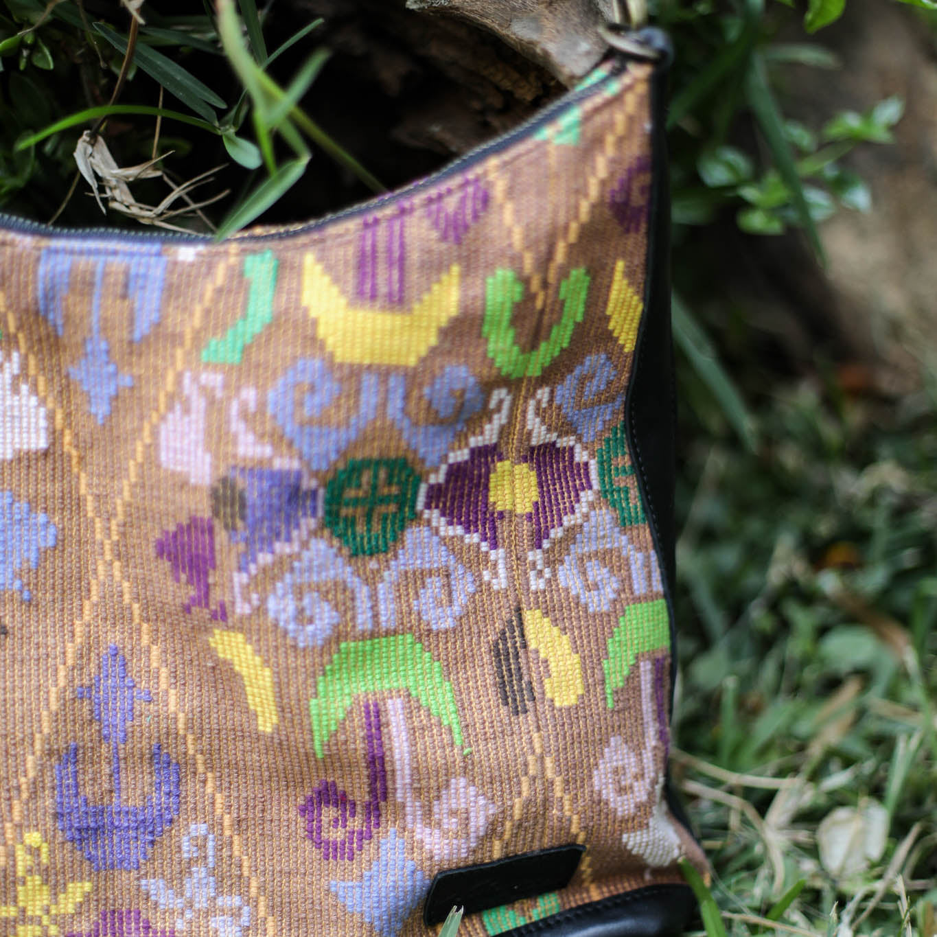 PENELOPE BAG - OOAK HUIPIL - BLACK - NO. 18658