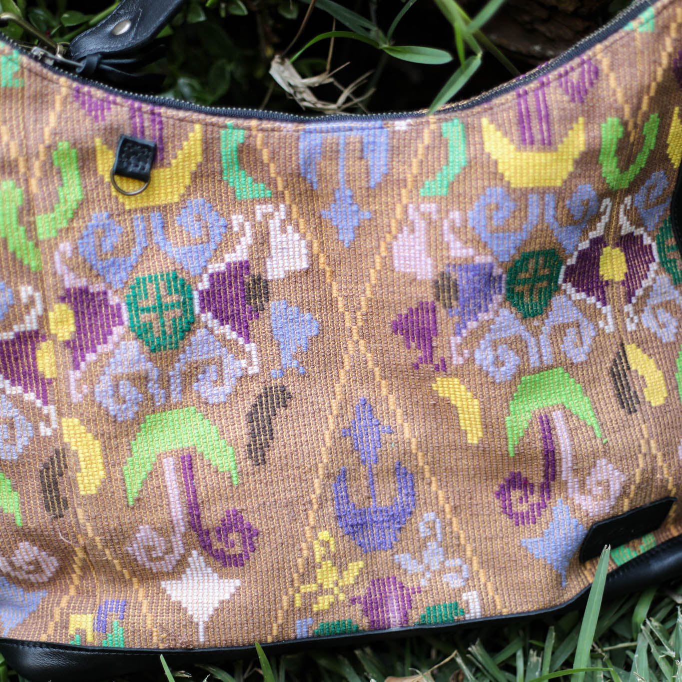 PENELOPE BAG - OOAK HUIPIL - BLACK - NO. 18658