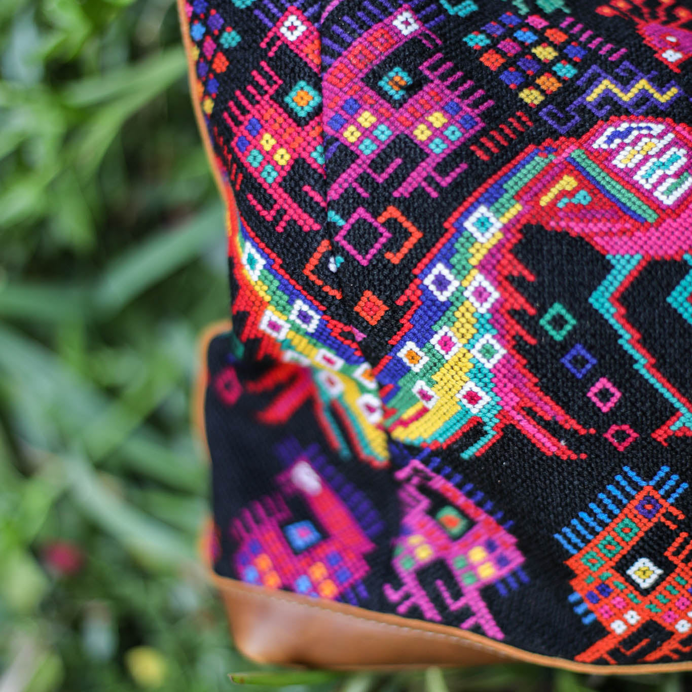 PENELOPE BAG - OOAK HUIPIL - CAFE - NO. 18648