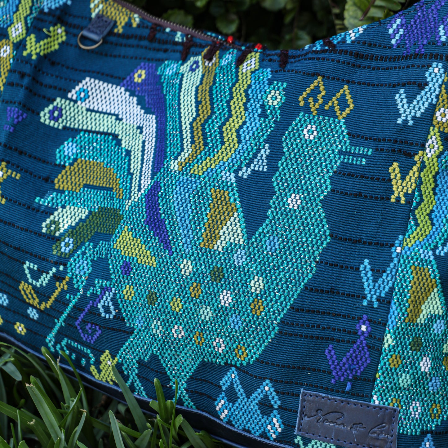 PENELOPE BAG - OOAK HUIPIL - NAVY - NO. 200736