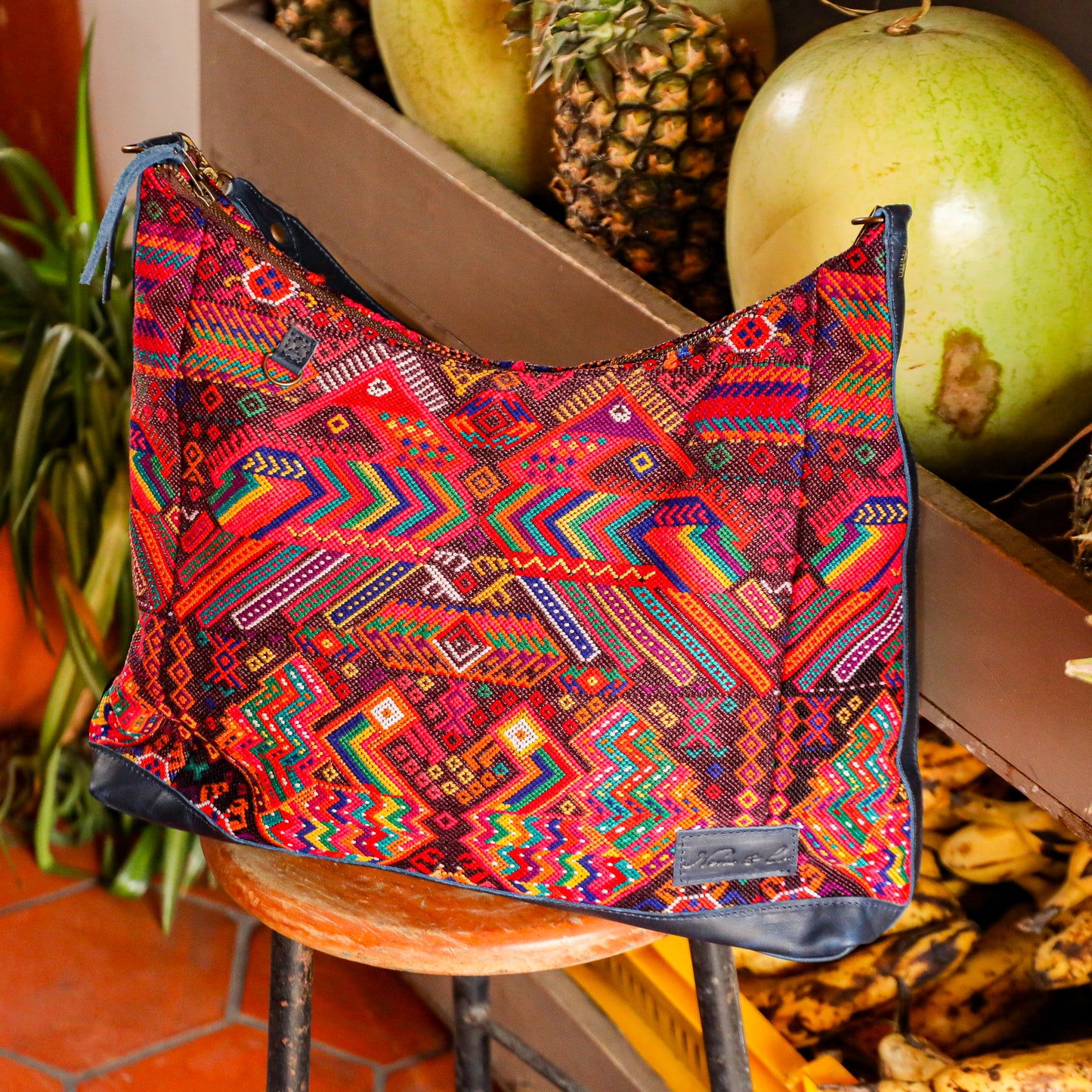 PENELOPE BAG - OOAK HUIPIL - NAVY - NO. 201502