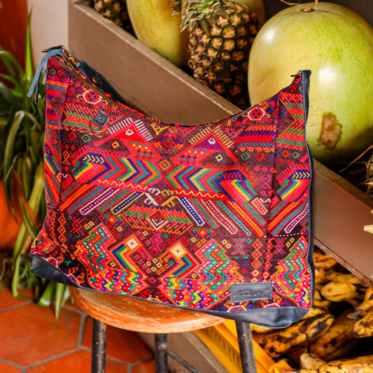PENELOPE BAG - OOAK HUIPIL - NAVY - NO. 201502