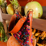 SMALL PENELOPE BAG - OOAK HUIPIL - CAFE - NO. 201463