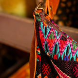 SMALL PENELOPE BAG - OOAK HUIPIL - CAFE - NO. 201463