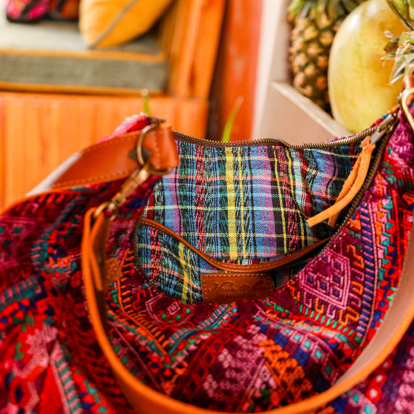 PENELOPE BAG - OOAK HUIPIL - CAFE - NO. 201442