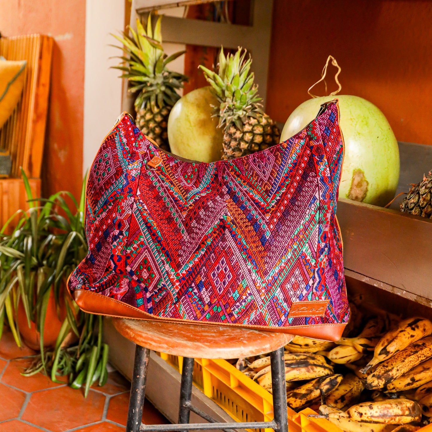 PENELOPE BAG - OOAK HUIPIL - CAFE - NO. 201442