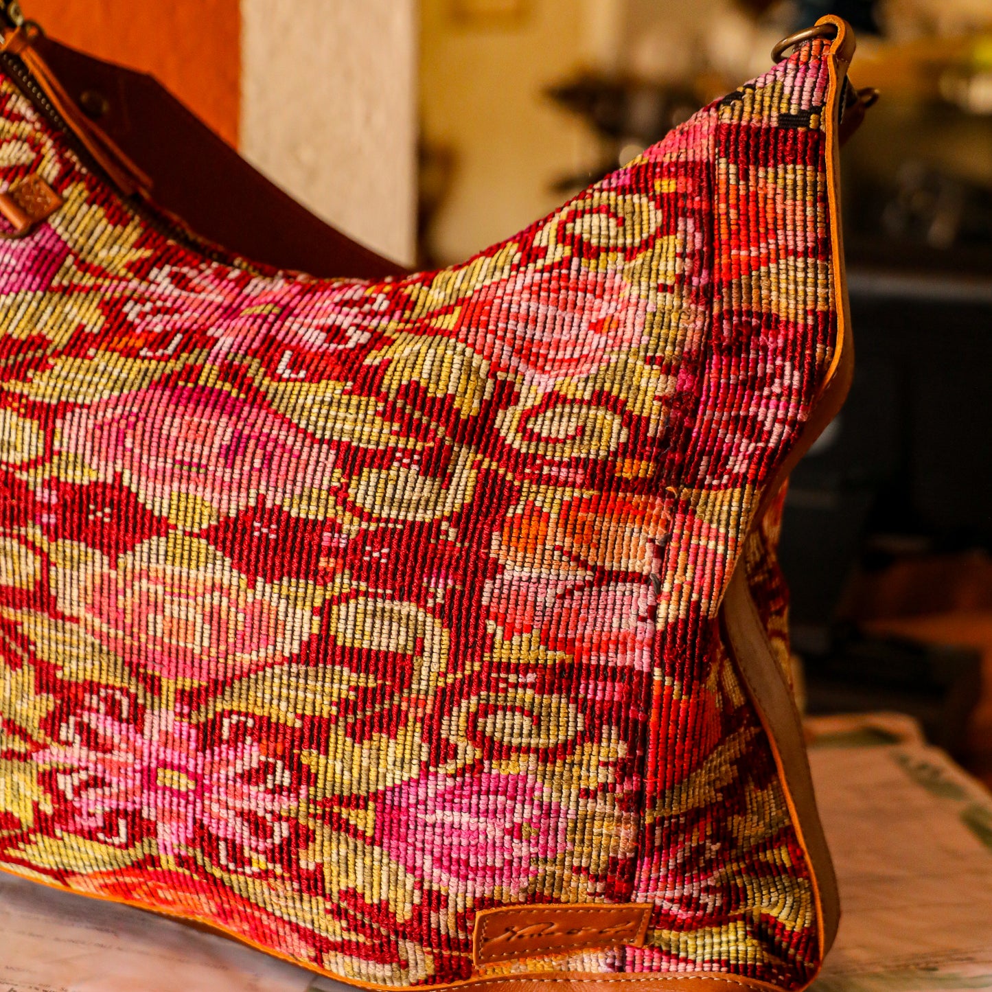 PENELOPE BAG - OOAK HUIPIL - CAFE - NO. 201445