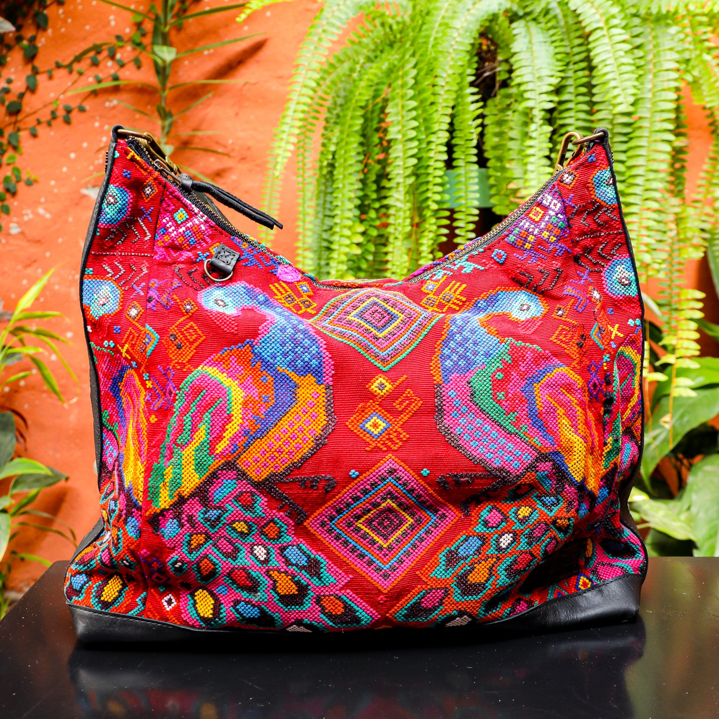 PENELOPE BAG - OOAK HUIPIL - BLACK - NO. 201454