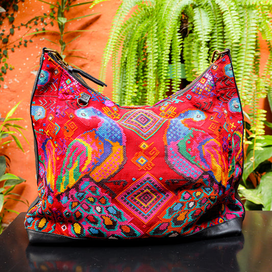 PENELOPE BAG - OOAK HUIPIL - BLACK - NO. 201454