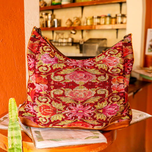 PENELOPE BAG - OOAK HUIPIL - CAFE - NO. 201445